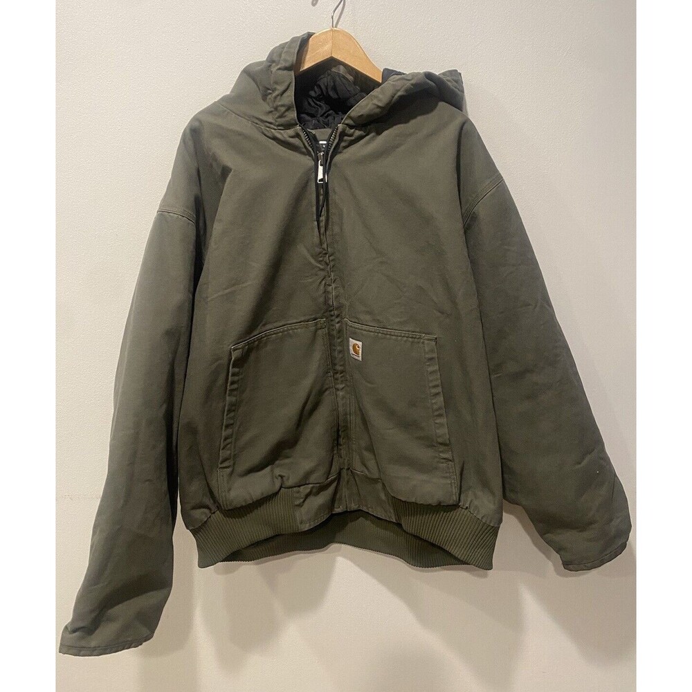 Carhartt Detroit Jacket 3M Insulated Mens Sz 4XL J130 Moss Green Gropcore